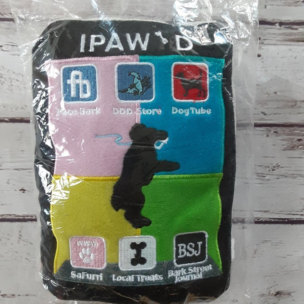Funny IPOD Plush Squeak Designer Dog Toy Size Large